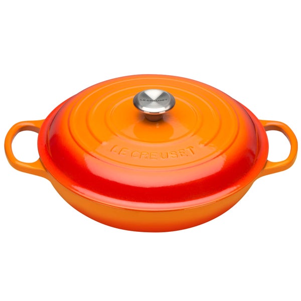 Le Creuset Signature Cast Iron Shallow Casserole Dish - 26cm - Volcanic