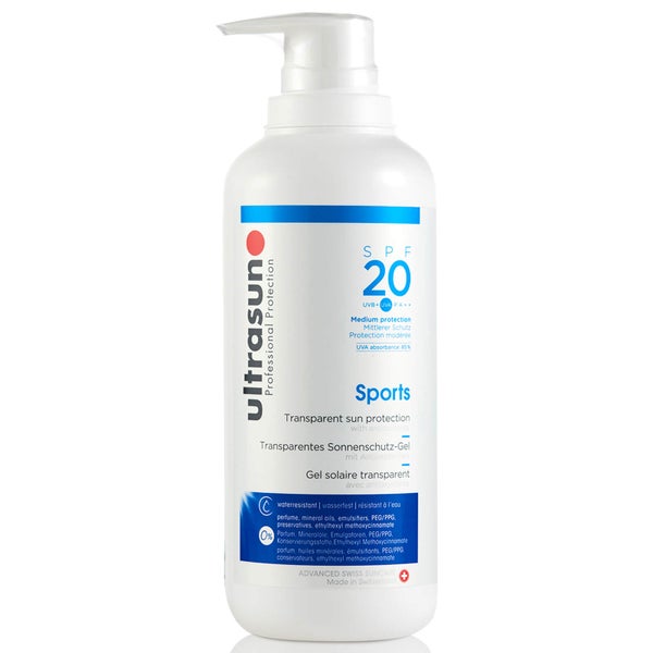 Gel Desportivo Ultrasun com FPS 20 (400ml)