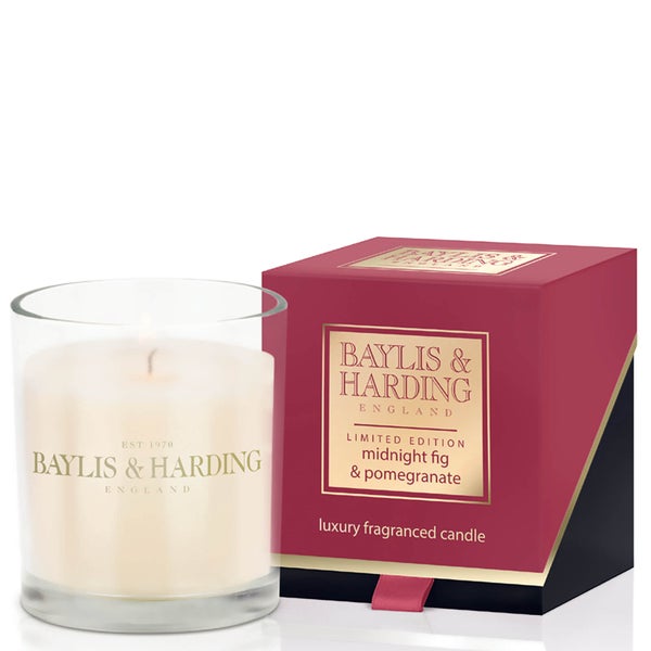 Baylis & Harding Mosaic Midnight Pomegranate and Elderflower Single Wick Candle