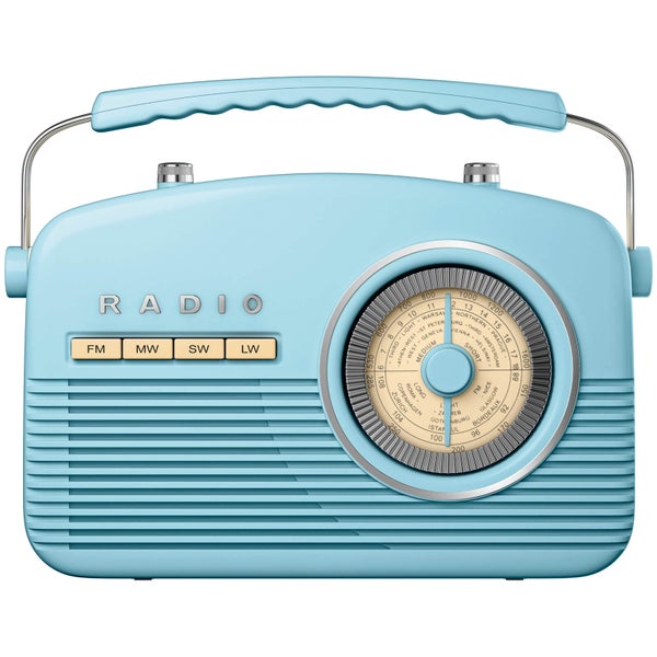 Akai Retro 50s FM/AM Radio - Blue