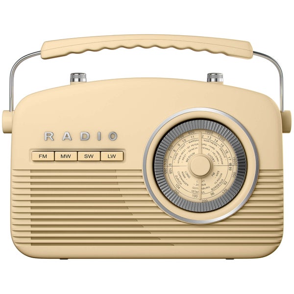 Akai Retro 50s FM/AM Radio - Cream