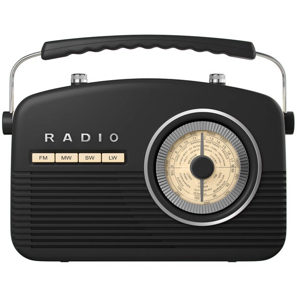 Akai Retro 50s FM/AM Radio - Black