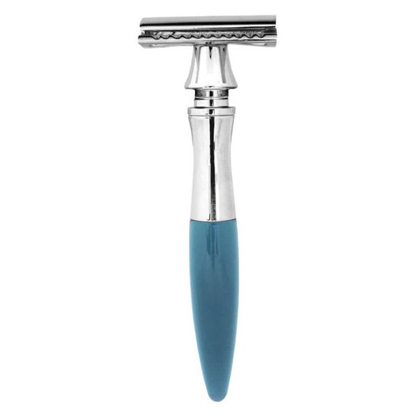 e-Shave Men's Doppelkantiger Rasierer - Blau