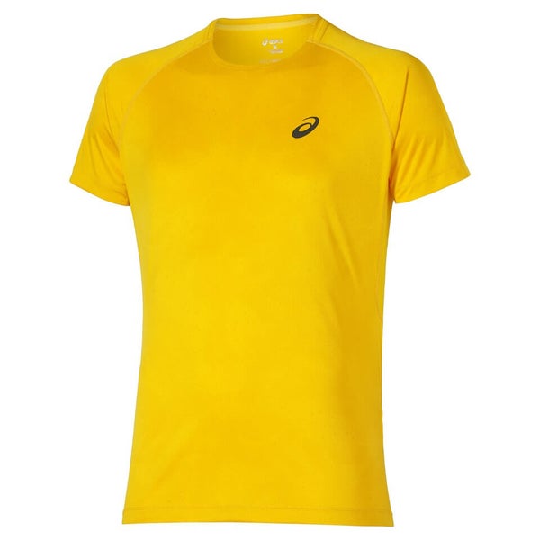Asics Men's FujiTrail Graphic Running T-Shirt - Spectra Yellow Map