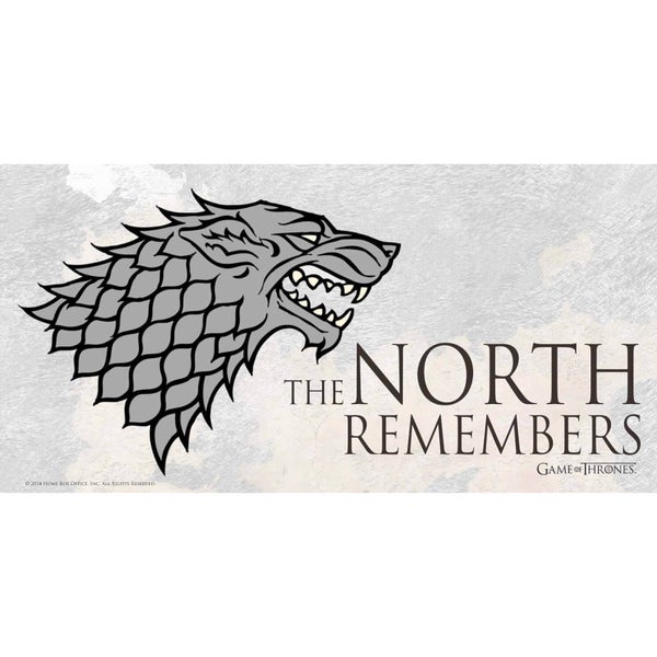 Game of Thrones Glass Poster - The North Remembers (50 x 25cm)
