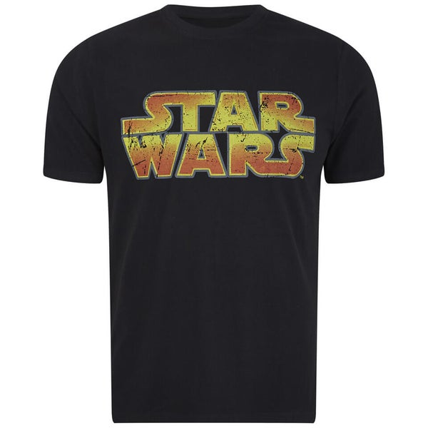 Star Wars Logo Herren T-Shirt - Schwarz