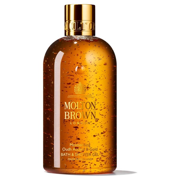 Molton Brown Mesmerising Oudh Accord og Gold Bath and Shower Gel