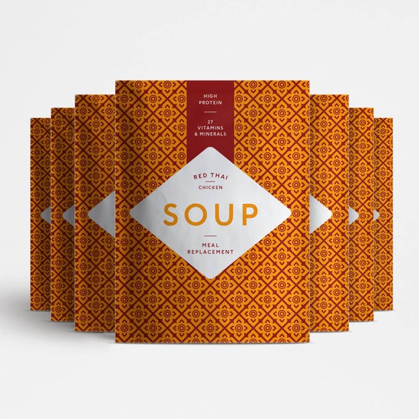 Meal Replacement Box of 7 Red Thai Chicken Soup