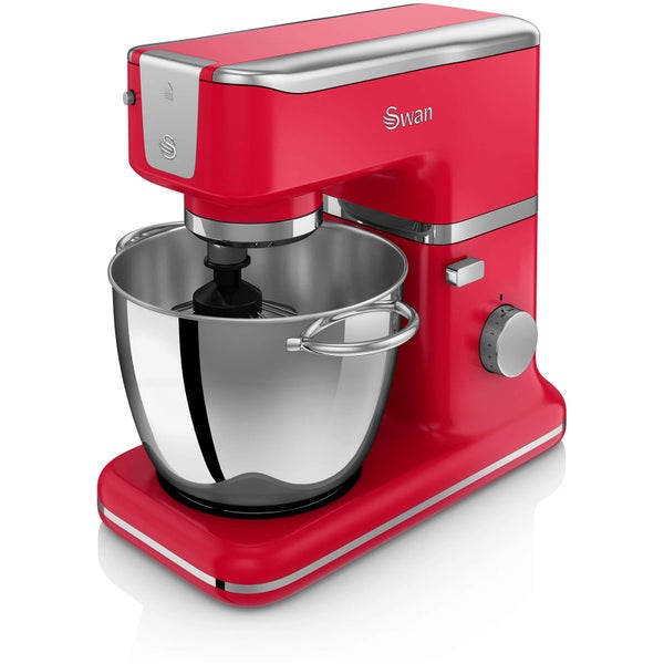 Swan SP21010RN Retro Stand Mixer - Red - 1000W