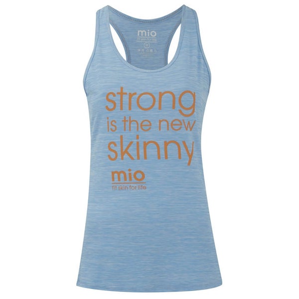 Mio Skincare Women's Performance Slogan Vest - Light Blue