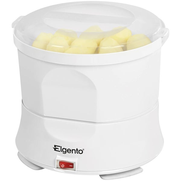 Elgento E010 Potato Peeler and Salad Spinner - White