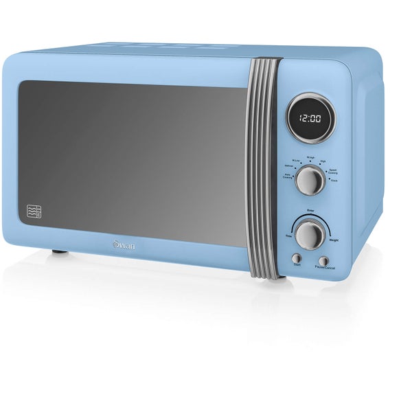 Swan SM22030BLN Digital Microwave - Blue - 800W