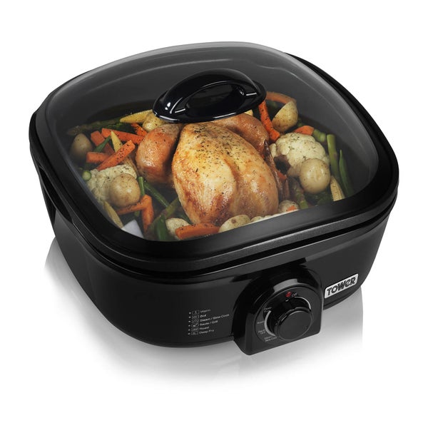 Tower T14003 8 in 1 Multi Cooker - Black