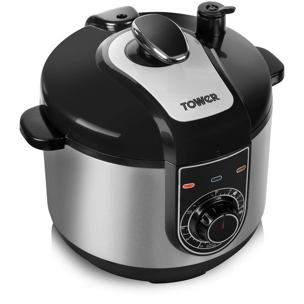 Tower T16004 5L Pressure Cooker - Silver