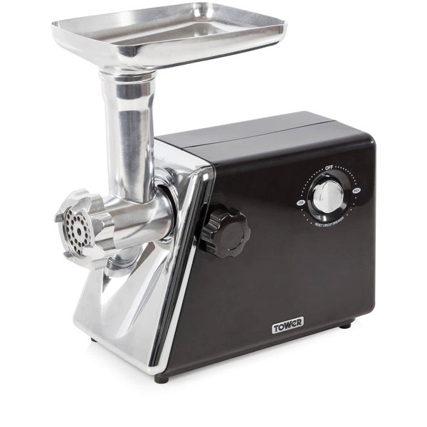 Tower T19005 Stainless Steel Meat Grinder - Silver