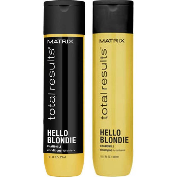 Matrix Total Results Hello Blondie shampoo (300 ml) e balsamo per capelli chiari (300 ml)