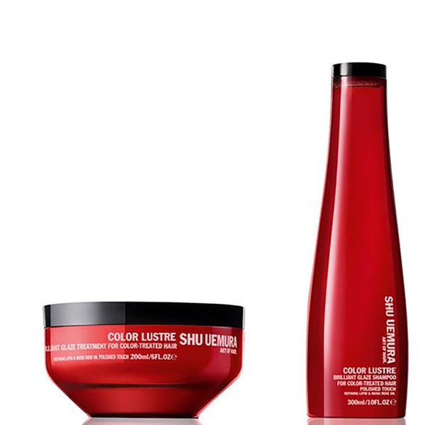 Shampoo Color Lustre Sulfate Free (300 ml) e Mascara Color Lustre (200 ml) da Shu Uemura Art of Hair