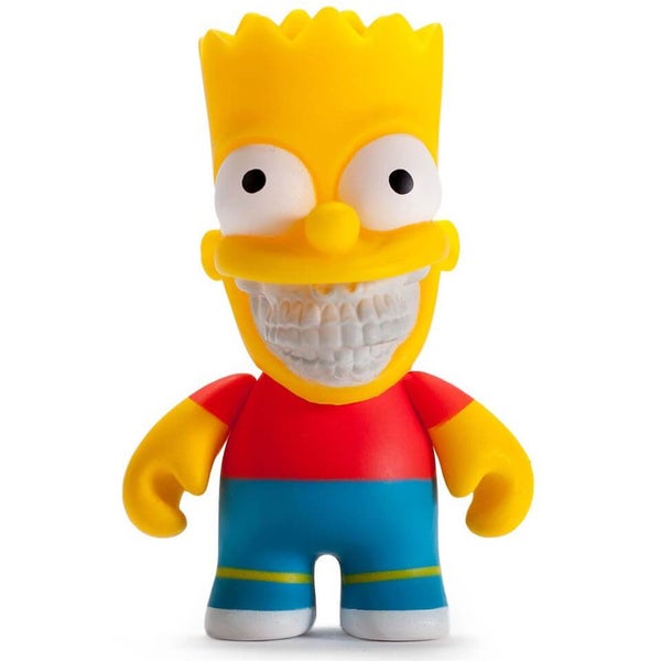 Kidrobot x The Simpsons Bart Grin 3 Inch Mini Figure by Ron English