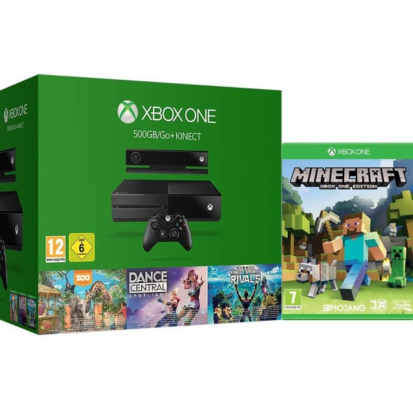 Xbox One Holiday Value Bundle - Includes Minecraft