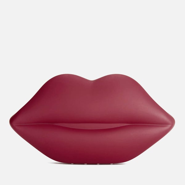 Lulu Guinness Women's Powder Coated Lips Clutch - Red