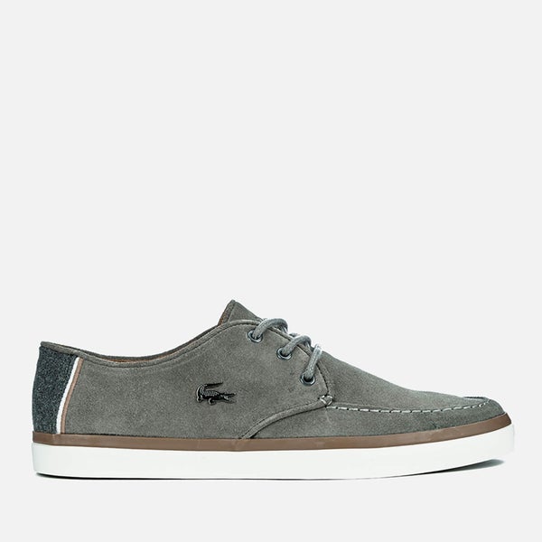Lacoste Men's Sevrin 2 LCR Suede Deck Shoes - Grey