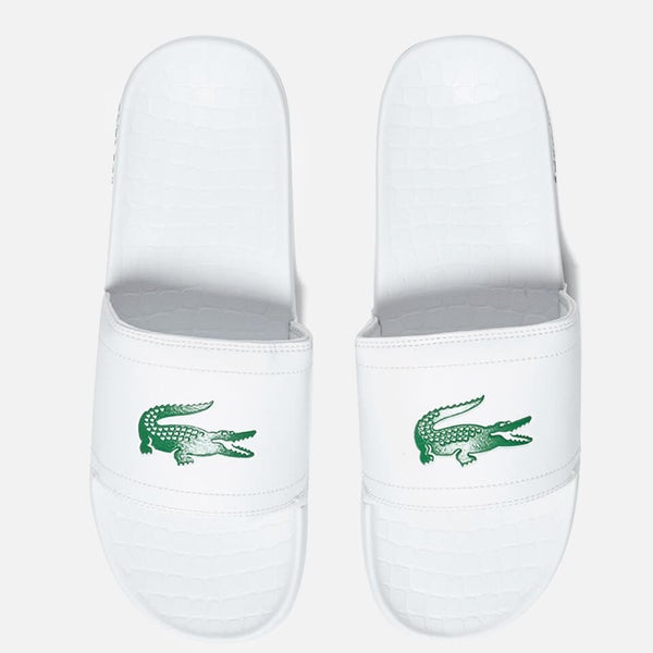 Lacoste Men's Frasier Slide Sandals - White/Green
