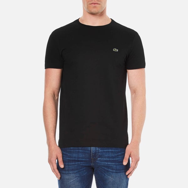 Lacoste Men's Short Sleeve Crew Neck T-Shirt - Black