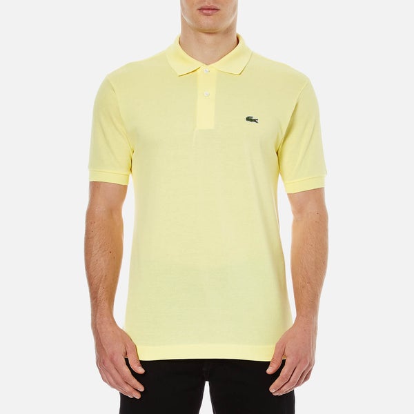 Lacoste Men's Short Sleeve Pique Polo Shirt - Yellow
