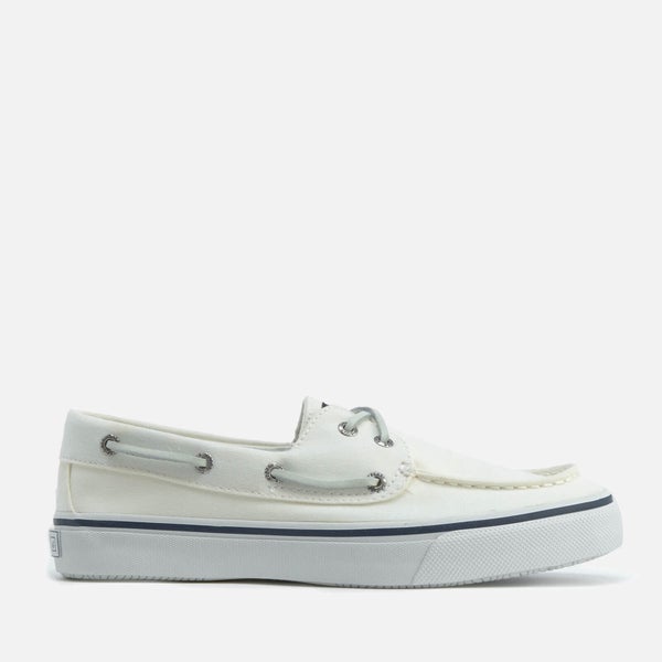 Sperry Men's Bahama 2-Eye Canvas Boat Shoes - White