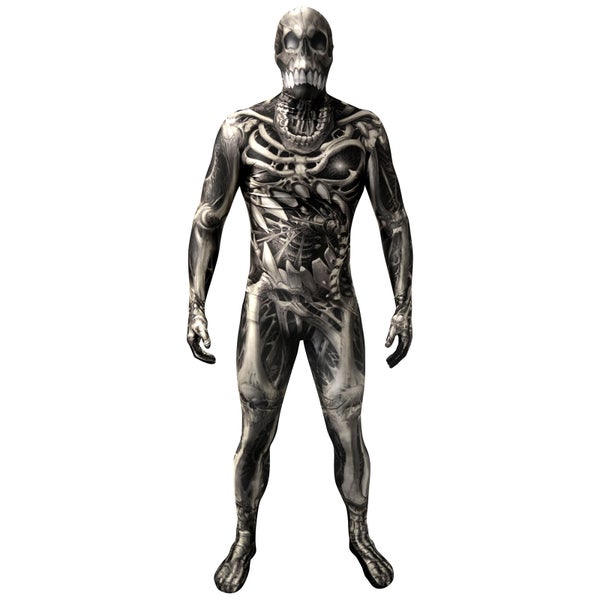 Morphsuit Adults' Skull and Bones Skeleton - Grey