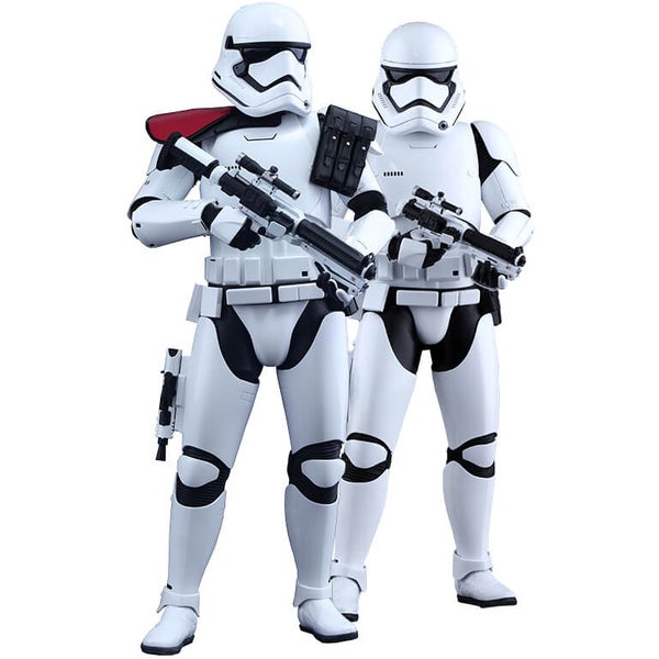 Hot Toys Star Wars 1:6 First Order Stormtrooper Officer and Stormtrooper Twin Set