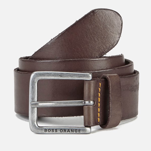 BOSS Orange Men's Jeek Leather Belt - Brown