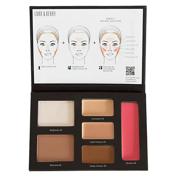 Kit de contorno Contouring Palette de Lord & Berry (6 tonos)