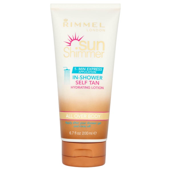Loción autobronceadora Sunshimmer In Shower Self-Tan de Rimmel 200 ml