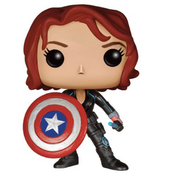 Marvel Avengers: Age of Ultron Black Widow with Cap's Shield Limited Edition Funko Pop! Figuur