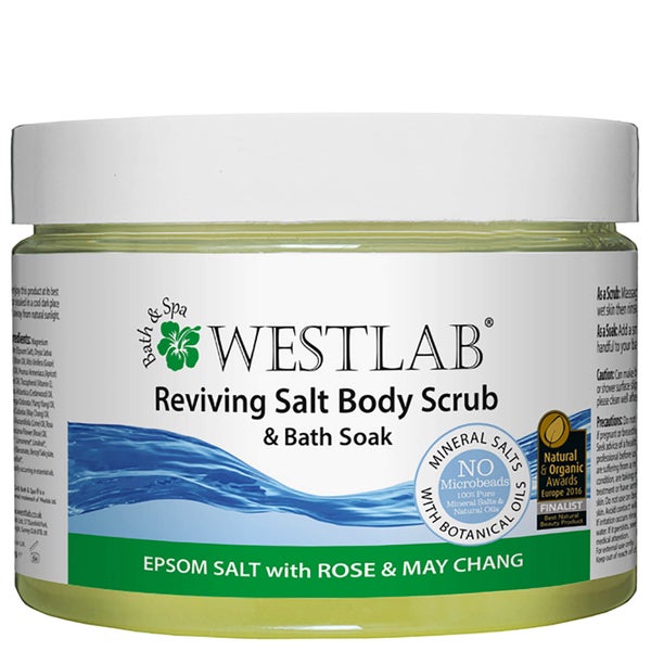 Westlab Revive Epsom Salt Body Scrub pobudzający peeling do ciała z solą epsom