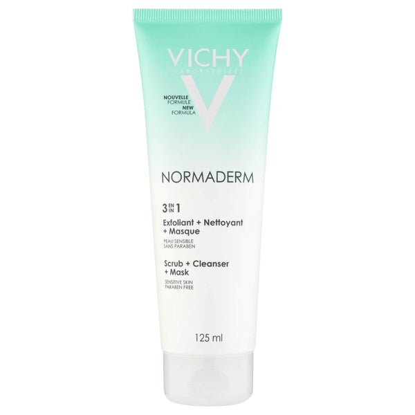 Vichy Normaderm 3-in-1 Cleansing + Scrub + Mask preparat oczyszczający 3 w 1 125 ml