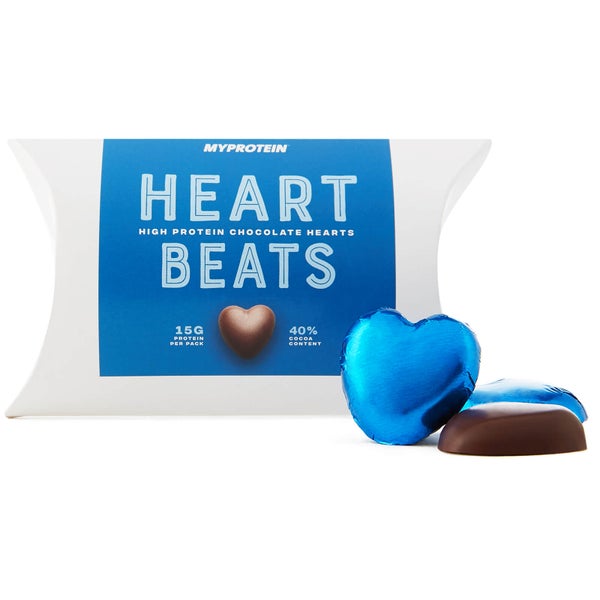 Cœurs en chocolat protéinés