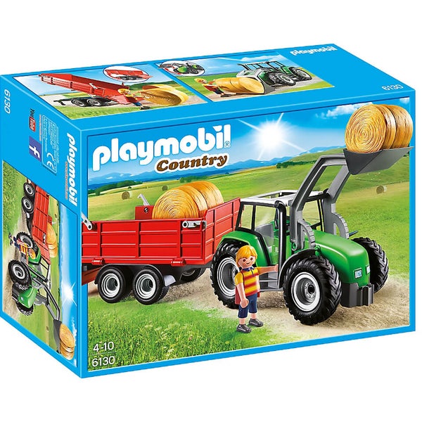 Playmobil Country: Tractor met aanhangwagen (6130)