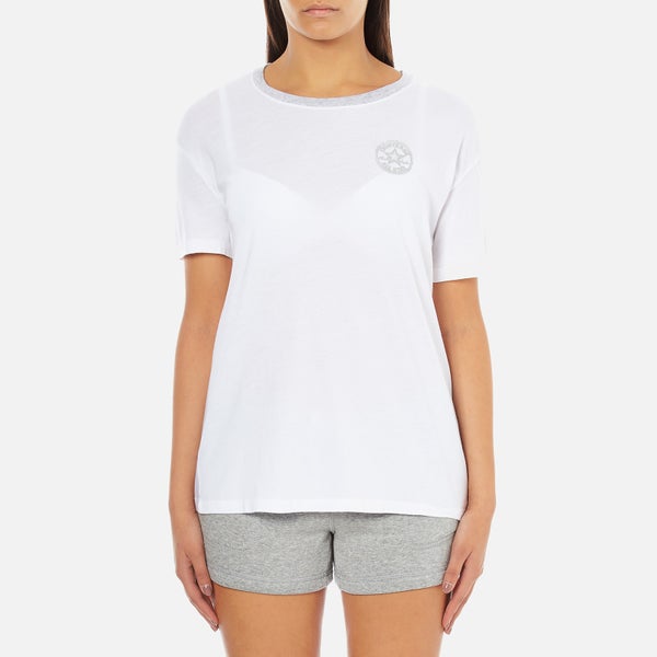 Converse Women's CP Slouchy T-Shirt - Converse White