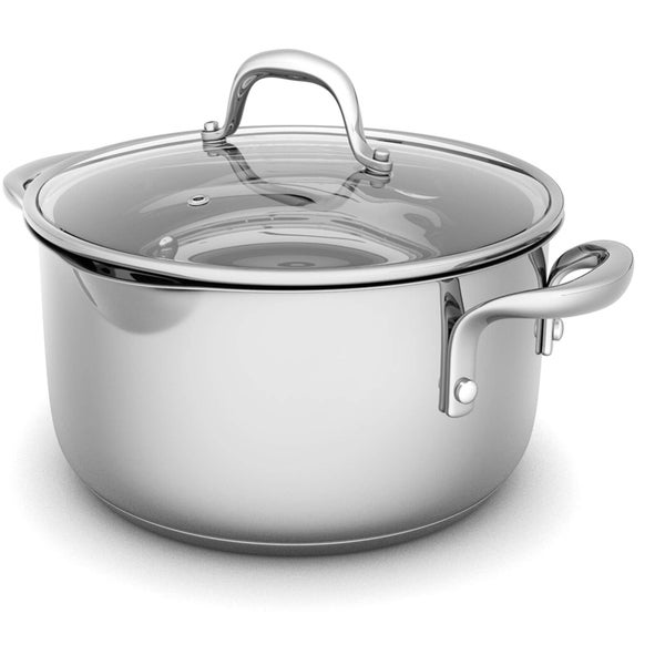 Morphy Richards 79798 Pro Pour Casserole Dish - Stainless Steel - 24cm
