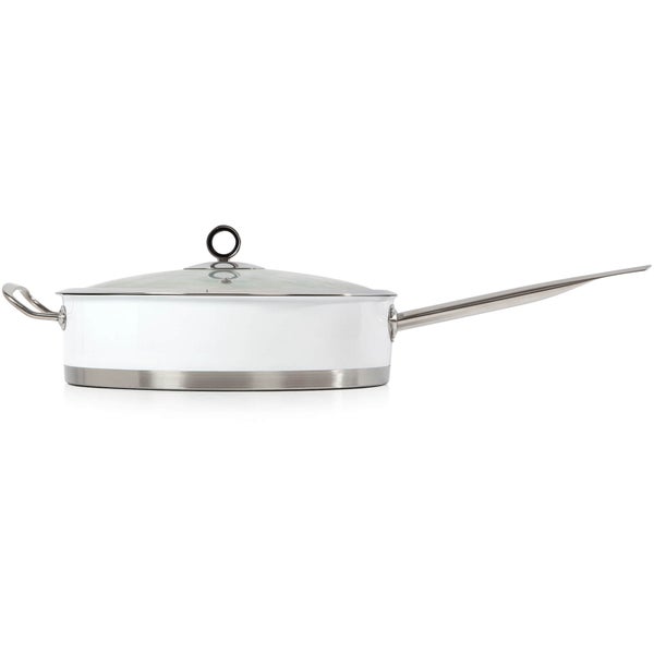 Morphy Richards 79006 Accents Saute Pan with Glass Lid - White - 28cm