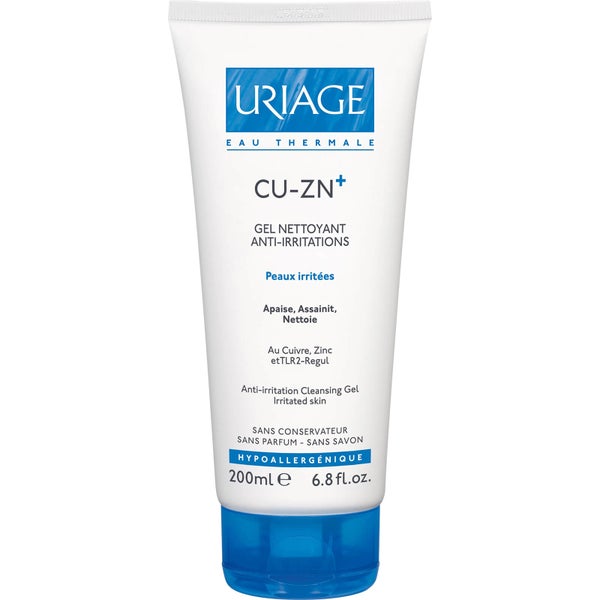 Uriage Cu-Zn+ Copper and Zinc Anti-Irritation Cleansing Gel (200 ml)