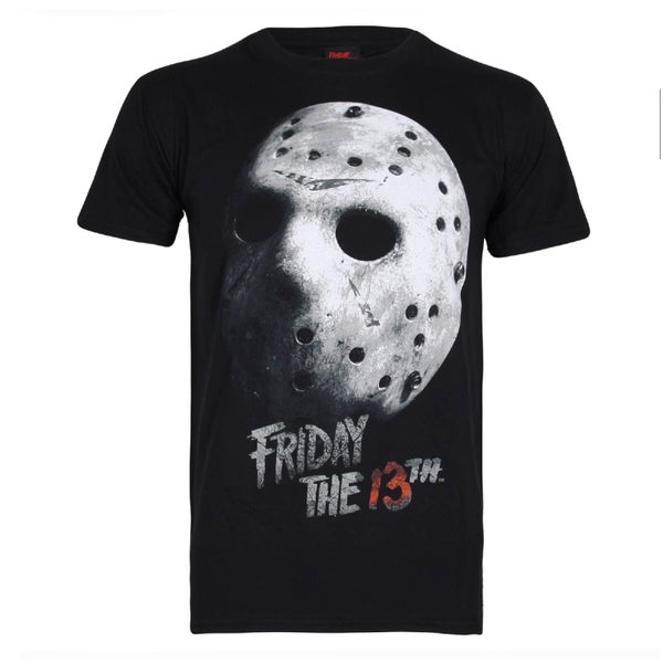 Friday The 13Th Jason Mask Heren T-Shirt - Zwart