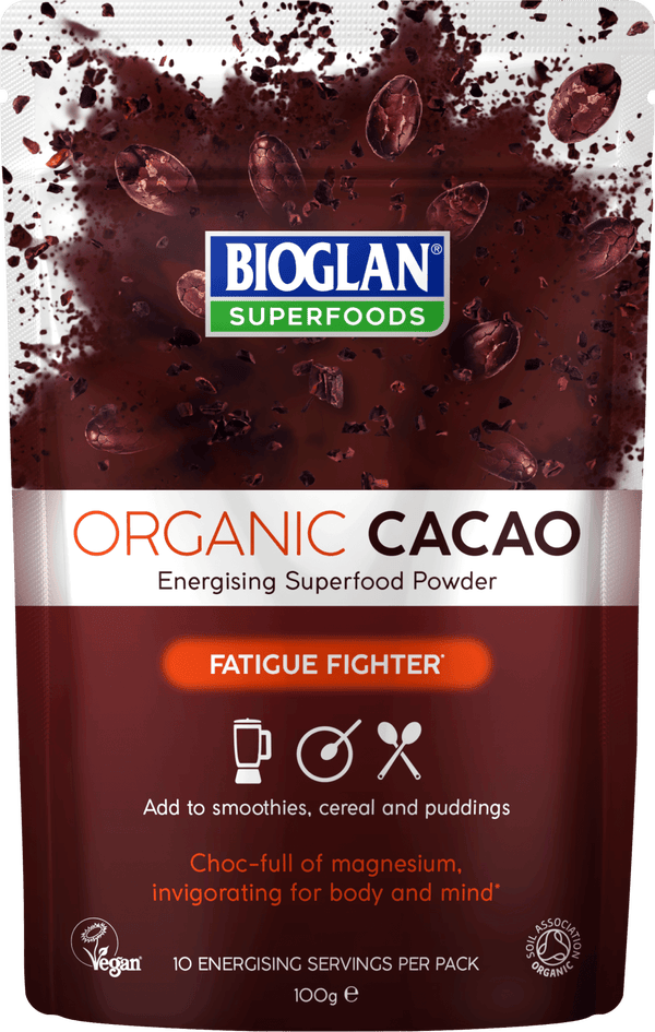 Bioglan Superfoods Supergreens Cacao Powder - 100g