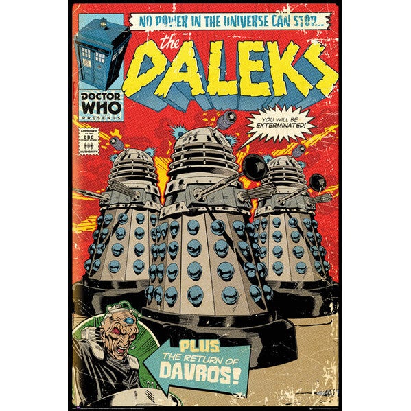 Doctor Who Daleks Comic Cover - 24 x 36 Inches Maxi Poster
