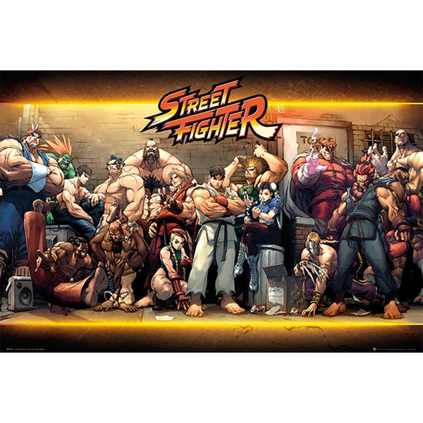 Street Fighter Characters - 24 x 36 Inches Maxi Poster