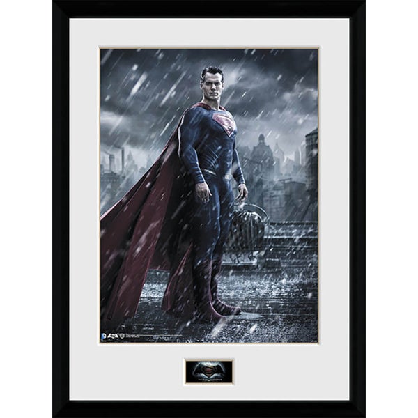 DC Comics Batman v Superman Dawn of Justice Superman - 16 x 12 Inches Framed Photographic