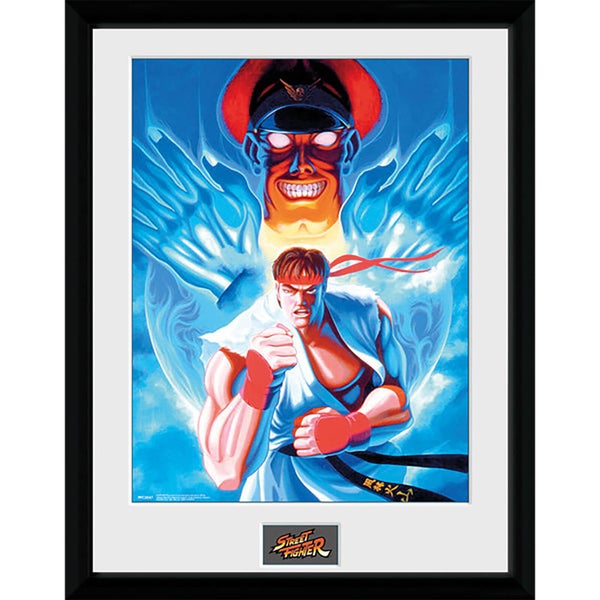 Street Fighter Ryu and Bison - 16 x 12 Inches Framed Photographic