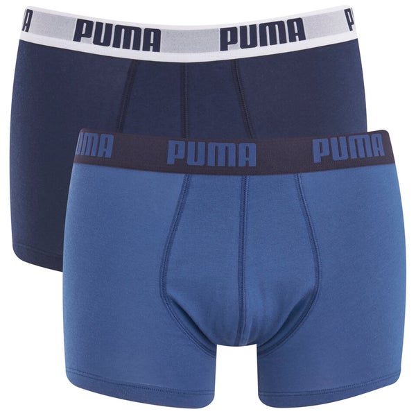Lot de 2 Boxers Basiques Puma - Bleu Marine / Bleu Roi
